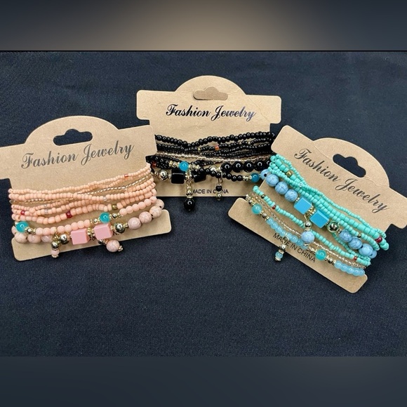 Fashion Jewelry Jewelry - Fashion Jewelry Multicolor Beaded Bracelet Trio